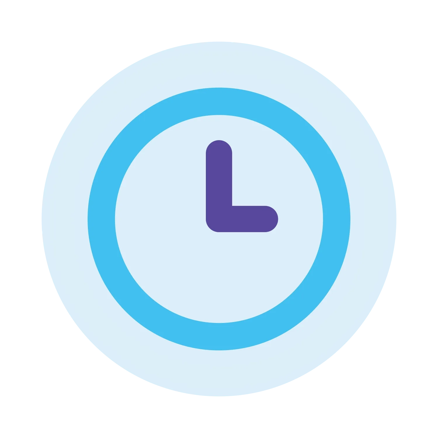 Icon wall clock